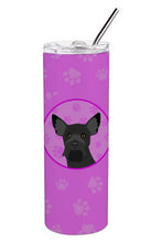 Load image into Gallery viewer, Schnauzer Black #2 Stainless Steel 20 oz Skinny Tumbler