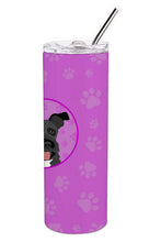 Load image into Gallery viewer, Schnauzer Black #3 Stainless Steel 20 oz Skinny Tumbler