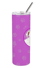 Load image into Gallery viewer, Schnauzer White #1 Stainless Steel 20 oz Skinny Tumbler