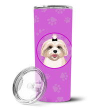Load image into Gallery viewer, Shih-Tzu Gold #2 Stainless Steel 20 oz Skinny Tumbler
