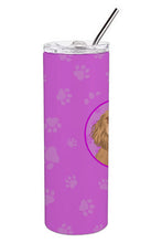 Load image into Gallery viewer, Shih-Tzu Red Stainless Steel 20 oz Skinny Tumbler