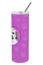 Load image into Gallery viewer, Shih-Tzu Silver Gold and White #1 Stainless Steel 20 oz Skinny Tumbler