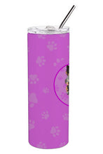 Load image into Gallery viewer, Yorkie Black and Gold #2 Stainless Steel 20 oz Skinny Tumbler