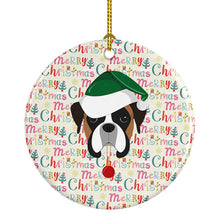 Load image into Gallery viewer, Boxer Merry Christmas Ceramic Ornament