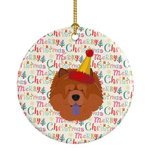 Load image into Gallery viewer, Chow Chow Merry Christmas Ceramic Ornament