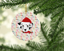 Load image into Gallery viewer, Dalmatian Merry Christmas Ceramic Ornament