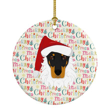 Load image into Gallery viewer, Doberman Pinscher Merry Christmas Ceramic Ornament