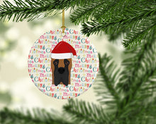 Load image into Gallery viewer, Great Dane Merry Christmas Ceramic Ornament