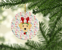 Load image into Gallery viewer, Labrador Retriever Merry Christmas Ceramic Ornament