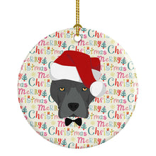 Load image into Gallery viewer, Staffordshire Bull Terrier Merry Christmas Ceramic Ornament