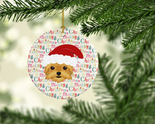 Load image into Gallery viewer, Yorkie Merry Christmas Ceramic Ornament
