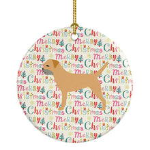 Load image into Gallery viewer, Border Terrier Merry Christmas Ceramic Ornament