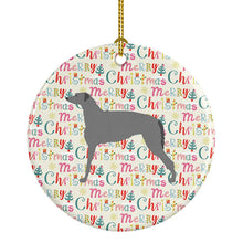 Load image into Gallery viewer, Scottish Deerhound Merry Christmas Ceramic Ornament