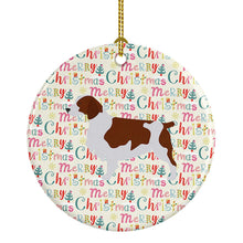 Load image into Gallery viewer, Welsh Springer Spaniel Merry Christmas Ceramic Ornament