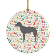 Load image into Gallery viewer, Irish Wolfhound Merry Christmas Ceramic Ornament