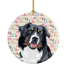 Load image into Gallery viewer, Australian Shepherd Black Tricolor #1 Christmas Ceramic Ornament