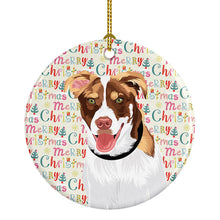 Load image into Gallery viewer, Australian Shepherd Red and White #2 Christmas Ceramic Ornament
