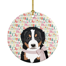 Load image into Gallery viewer, Bernese Mountain Dog Puppy #1 Christmas Ceramic Ornament