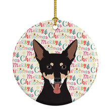 Load image into Gallery viewer, Chihuahua Tricolor #1 Christmas Ceramic Ornament