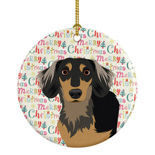 Load image into Gallery viewer, Chihuahua Black and Tan #4 Christmas Ceramic Ornament