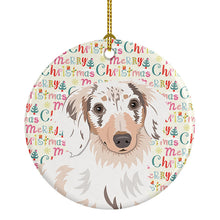 Load image into Gallery viewer, Chihuahua Dapple #2 Christmas Ceramic Ornament