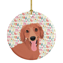 Load image into Gallery viewer, Chihuahua Red #1 Christmas Ceramic Ornament