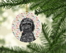 Load image into Gallery viewer, Doodle Black #2 Christmas Ceramic Ornament