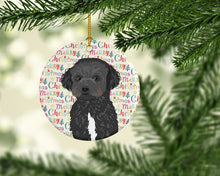 Load image into Gallery viewer, Doodle Black and White #1 Christmas Ceramic Ornament