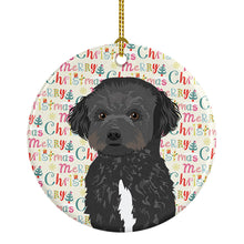 Load image into Gallery viewer, Doodle Black and White #1 Christmas Ceramic Ornament