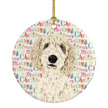 Load image into Gallery viewer, Doodle Cream #7 Christmas Ceramic Ornament