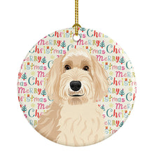 Load image into Gallery viewer, Doodle Fawn #2 Christmas Ceramic Ornament