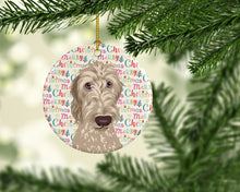 Load image into Gallery viewer, Doodle Fawn #4 Christmas Ceramic Ornament