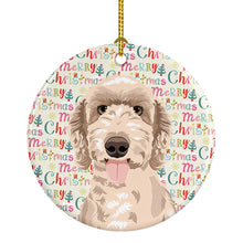 Load image into Gallery viewer, Doodle Fawn #5 Christmas Ceramic Ornament