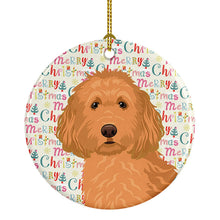 Load image into Gallery viewer, Doodle Red #1 Christmas Ceramic Ornament
