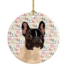 Load image into Gallery viewer, French Bulldog Fawn #3 Christmas Ceramic Ornament