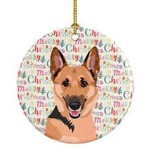 Load image into Gallery viewer, German Shepherd Black and Tan #1 Christmas Ceramic Ornament