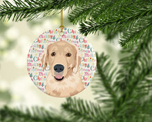Load image into Gallery viewer, Golden Retriever Fawn #2 Christmas Ceramic Ornament