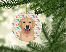 Load image into Gallery viewer, Golden Retriever Fawn #3 Christmas Ceramic Ornament