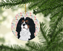 Load image into Gallery viewer, Cavalier King Charles Spaniel Tricolor #1 Christmas Ceramic Ornament