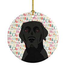 Load image into Gallery viewer, Labrador Retriever Black #2 Christmas Ceramic Ornament