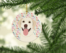 Load image into Gallery viewer, Labrador Retriever Yellow #1 Christmas Ceramic Ornament