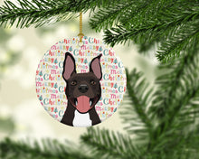 Load image into Gallery viewer, Pit Bull Black #4 Christmas Ceramic Ornament