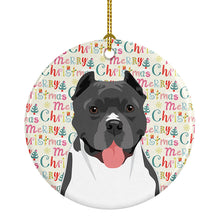 Load image into Gallery viewer, Pit Bull Blue #7 Christmas Ceramic Ornament