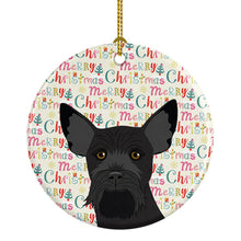 Load image into Gallery viewer, Schnauzer Black #2 Christmas Ceramic Ornament