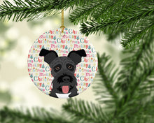 Load image into Gallery viewer, Schnauzer Black #3 Christmas Ceramic Ornament