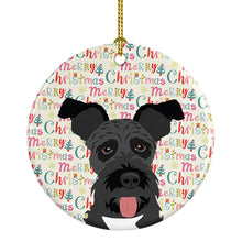 Load image into Gallery viewer, Schnauzer Black #3 Christmas Ceramic Ornament