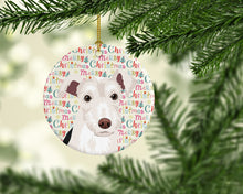 Load image into Gallery viewer, Schnauzer Parti Christmas Ceramic Ornament