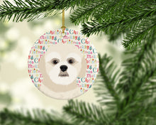 Load image into Gallery viewer, Shih-Tzu Gold #3 Christmas Ceramic Ornament