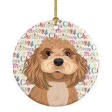 Load image into Gallery viewer, Shih-Tzu Red Christmas Ceramic Ornament