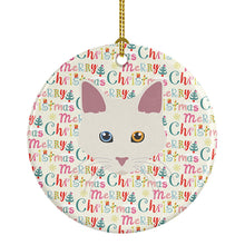 Load image into Gallery viewer, Aphrodite Giant Cat Christmas Ceramic Ornament